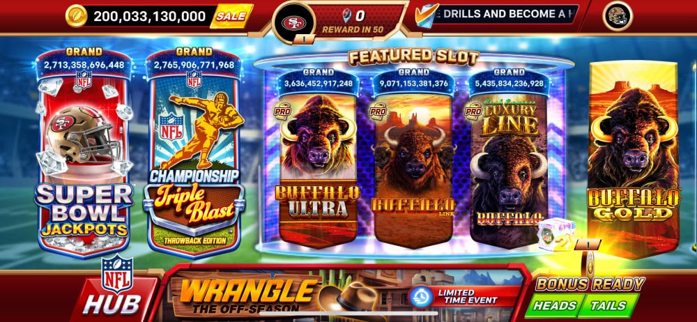 nfl super bowl slots lobby