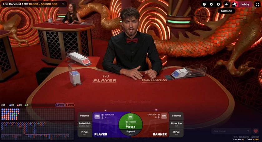 No Commission Baccarat