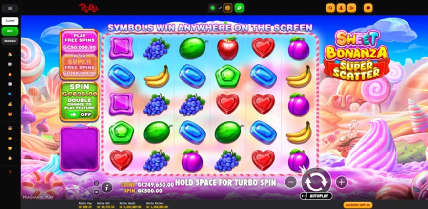 Rolla Sweet Bonanza Super Scatter