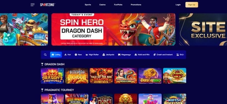 Sportzino Homepage