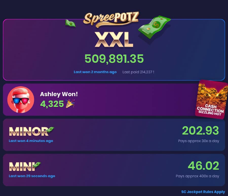 spree 500,000 sc spreepotz jackpot