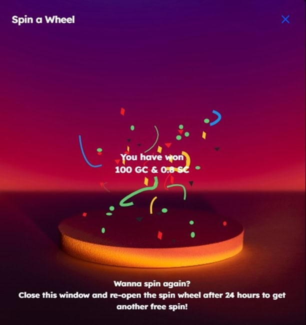 Sweep Las Vegas Daily Bonus