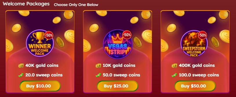 Sweep Las Vegas Deposit Bonus