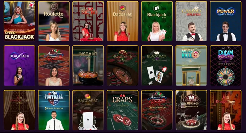 SweepsRoyal Live Dealer Games