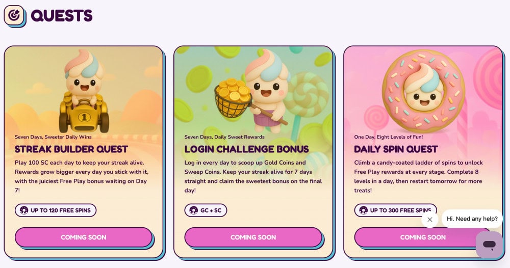 sweet sweeps quests