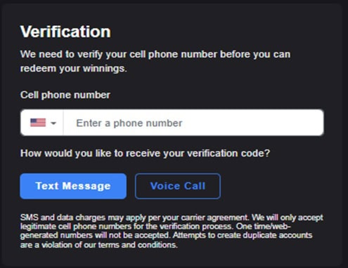 Withdraw Verification