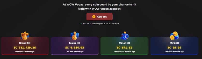 WOW Vegas Progressives