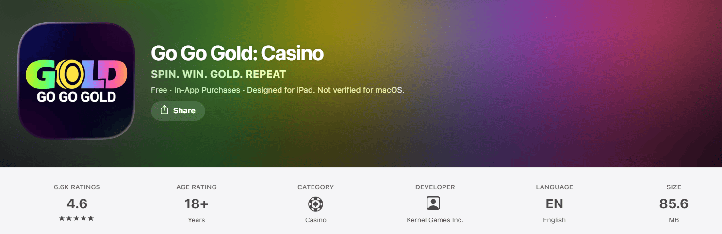 GoGoGold iOS app