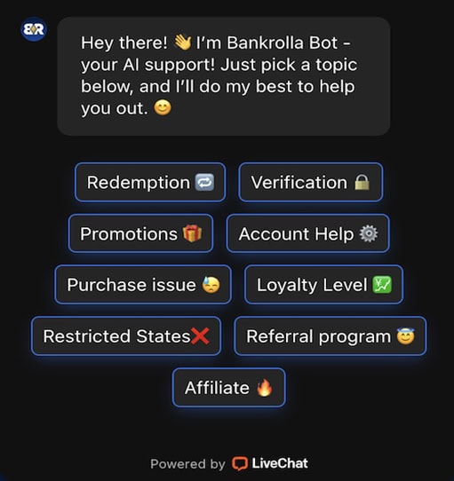 BankRolla Support