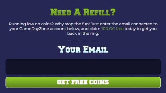 GameDayZone Refill Bonus