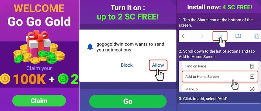 Go Go Gold Win Bonuses