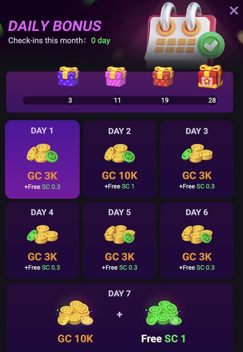 Go Go Gold Win Daily Bonus