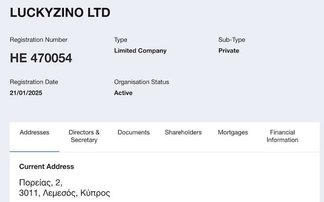 LuckyZino Company