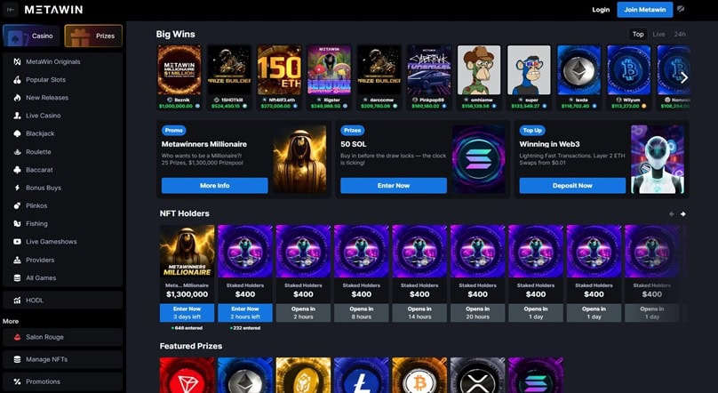 MetaWin.com Lobby