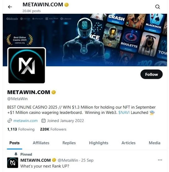MetaWin.com X