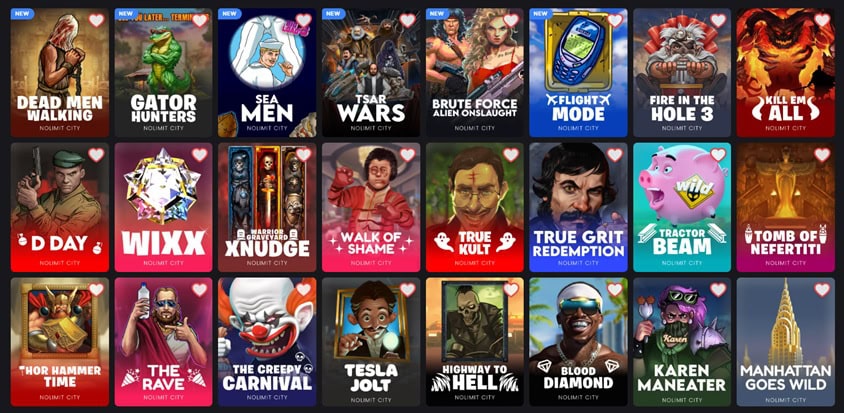 Nolimit City Sweeps Slots