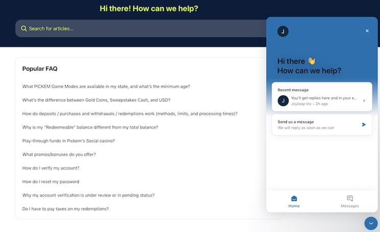 PICKEM Support