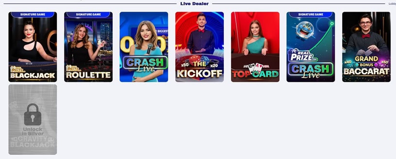 RealPrize Live Casino