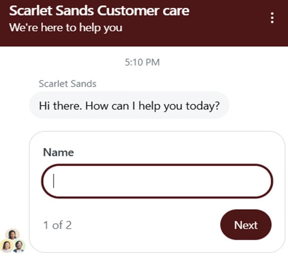 Scarlet Sands Support