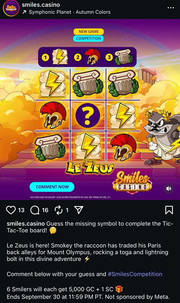 Smiles Instagram Bonus