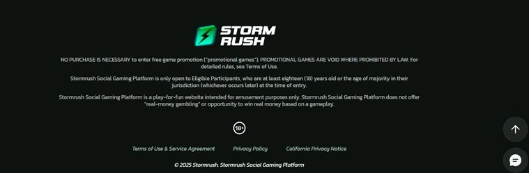 StormRush Footer