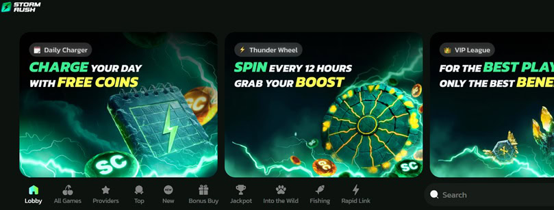 StormRush Homepage