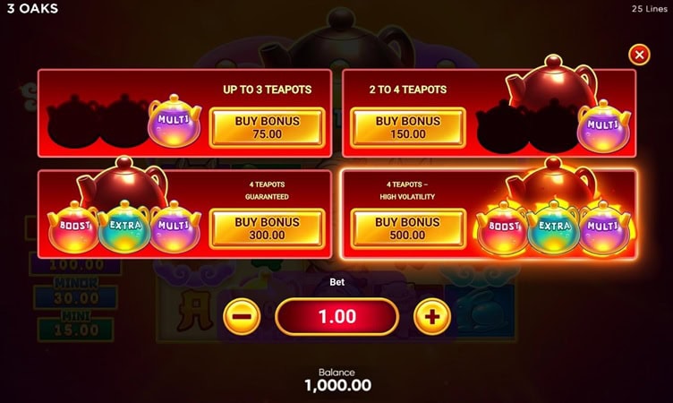 Super Hot Teapots Bonus Buy