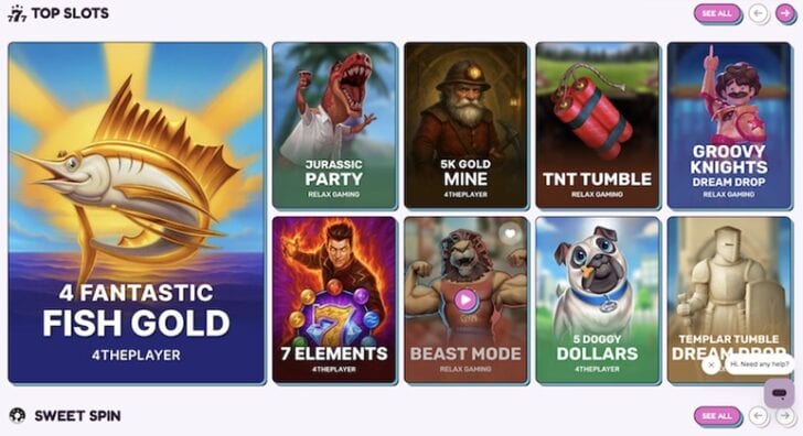 Sweet Sweeps Top Slots