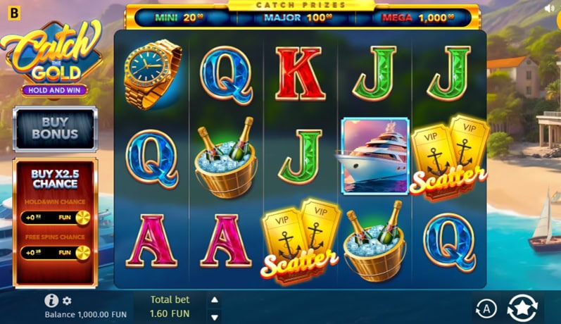 Catch The Gold Hold & Win Slot