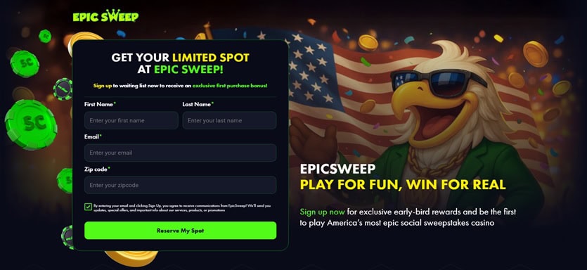 EpicSweep Homepage