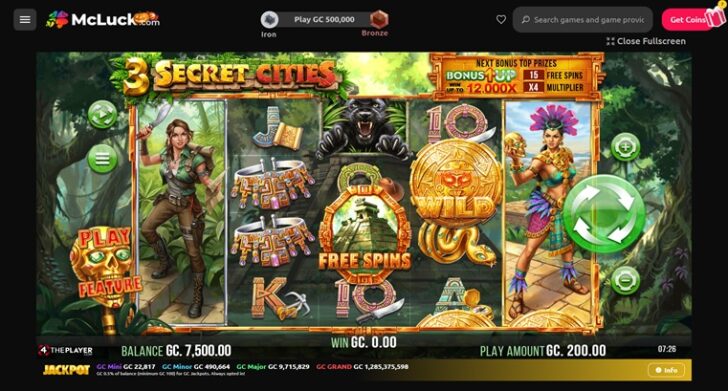 McLuck 3 Secret Cities Game