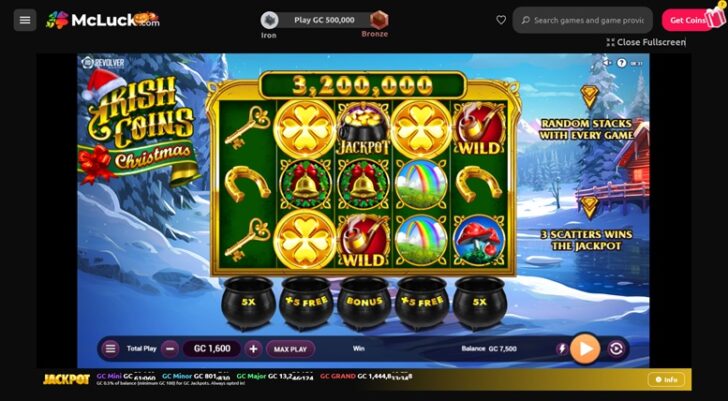 McLuck Irish Coins Christmas Game