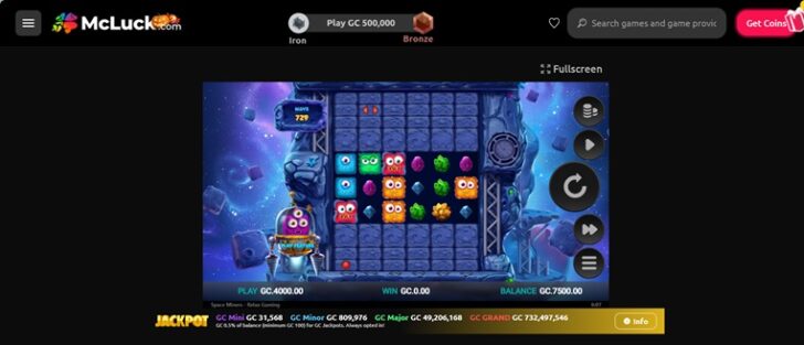 McLuck Space Miners Game