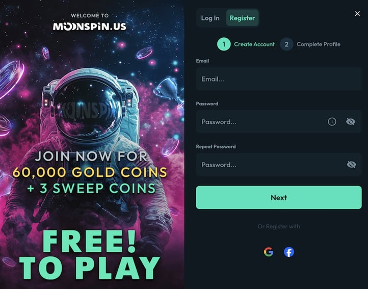 Moonspin Register