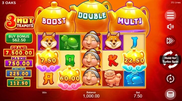 Super Hot Teapots Hold and Win Slot
