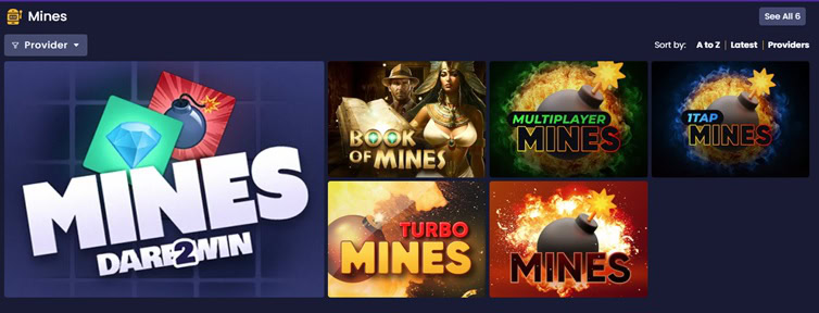 VegasGlory Mines Games