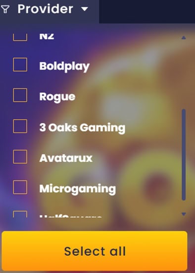 VegasGlory Providers