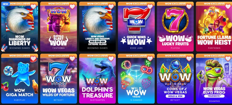 WOW Vegas Exclusives