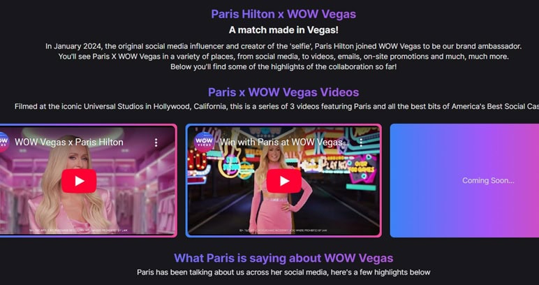 WOW Vegas x Paris Hilton