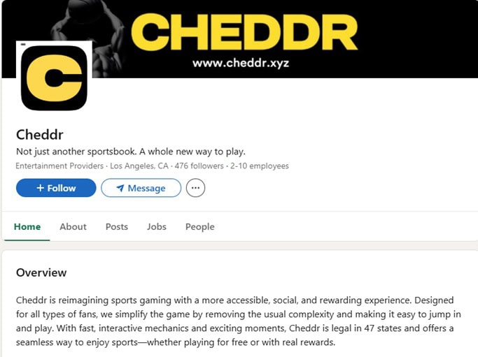 Cheddr LinkedIn