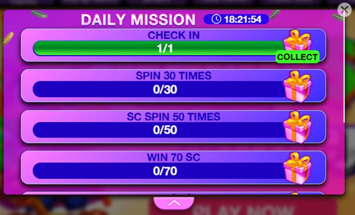 Lavish Luck Daily Missions