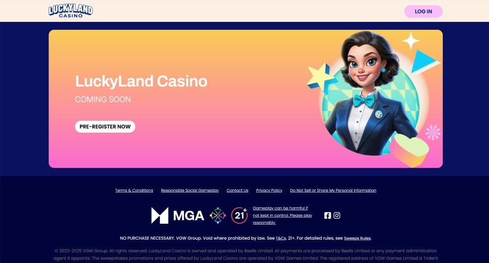 luckyland casino new site from vgw