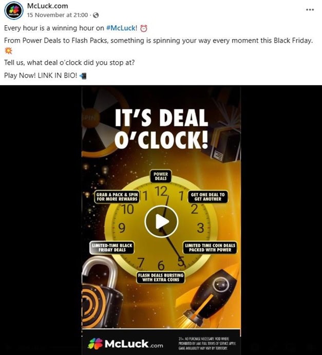 McLuck Facebook Promo