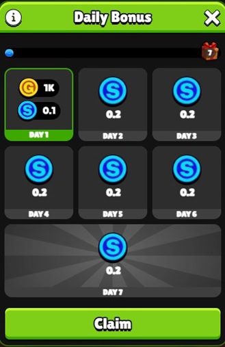 SweepJungle Daily Bonus