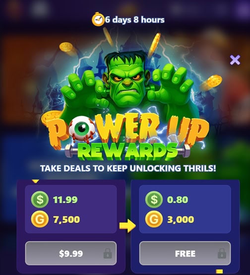 SweepsBlast Power Up Rewards