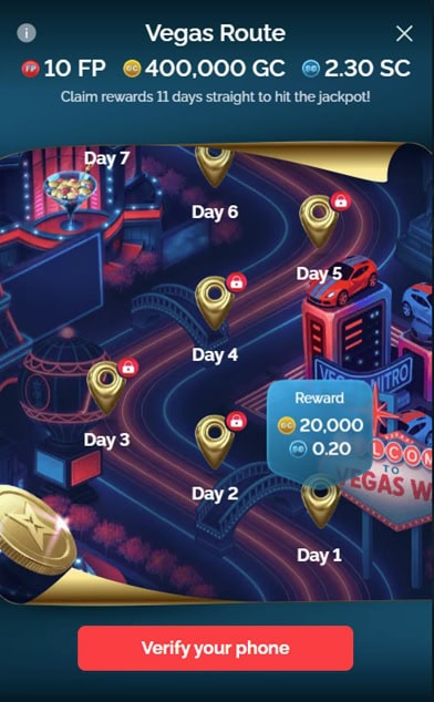 VegasWay Daily Bonus