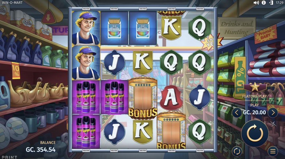 win-o-mart slot at spinfinite