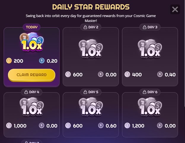 Zunado Daily Bonus