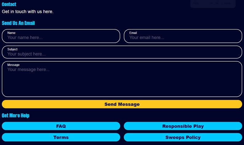 Big Shot Games Support