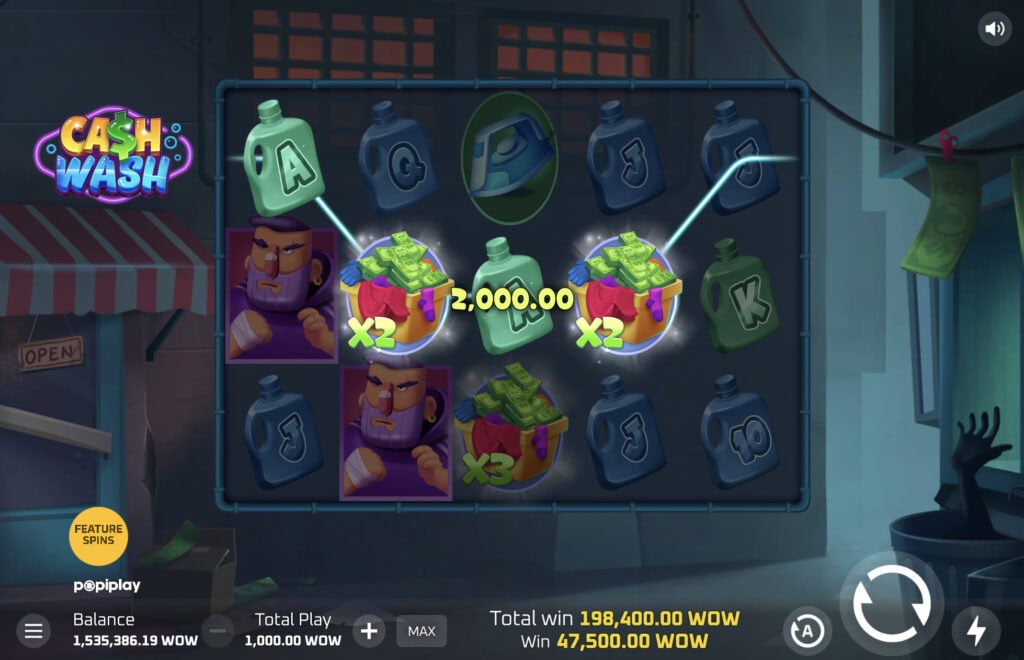 cash wash slot